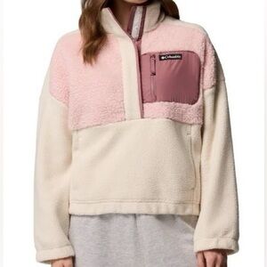 COLUMBIA Helvetia II Fleece Pullover Pink Cream